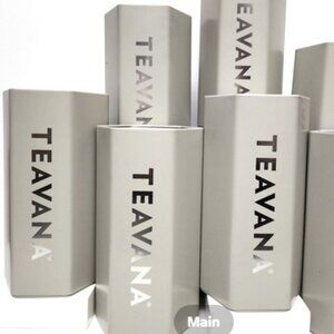 Set of 4Teavana NEW Collectible Stone Gray Special Edition Honeycomb Tea Tin w/L